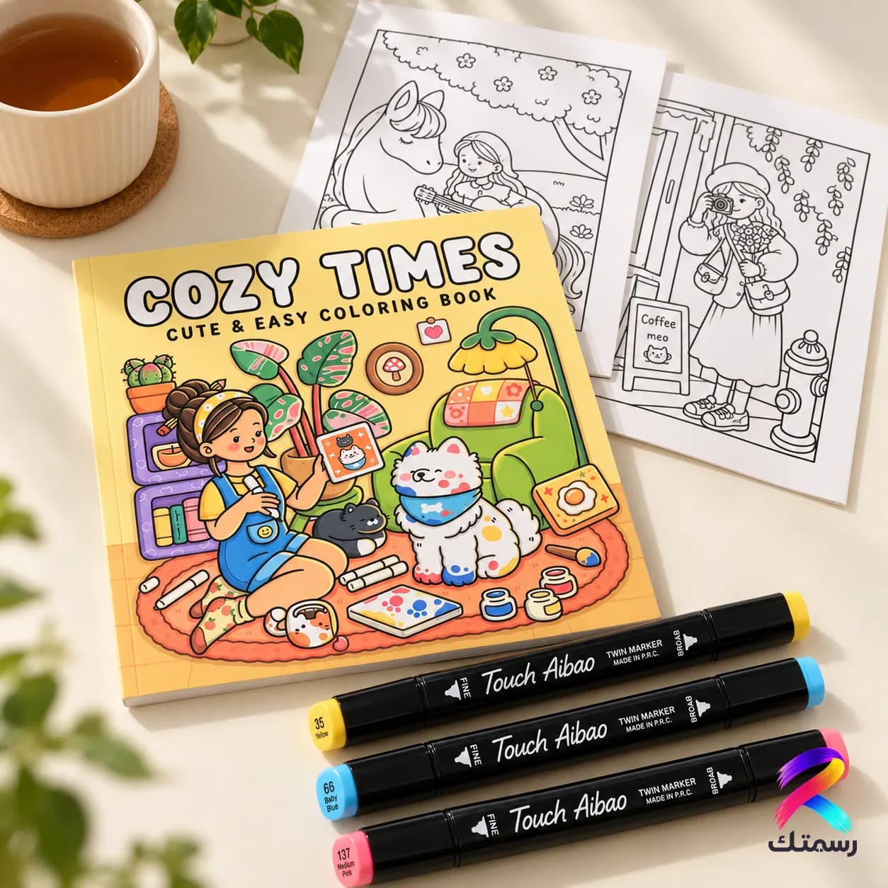 Cozy Times Colouring Book