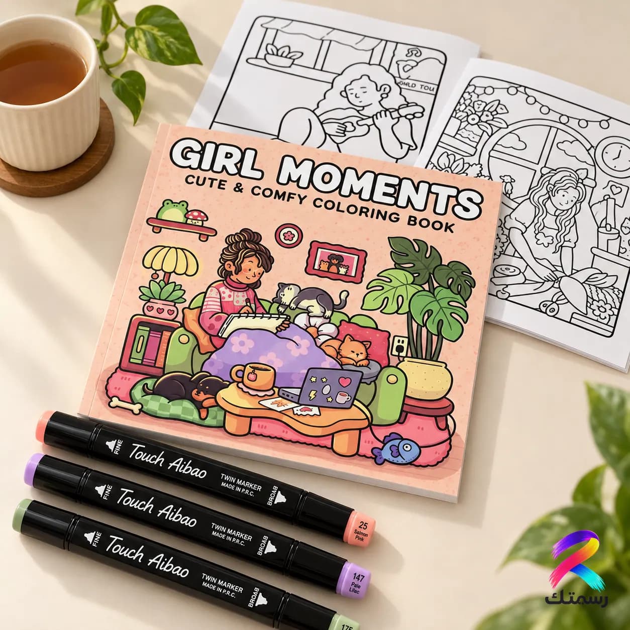 Girl Moments Colouring Book