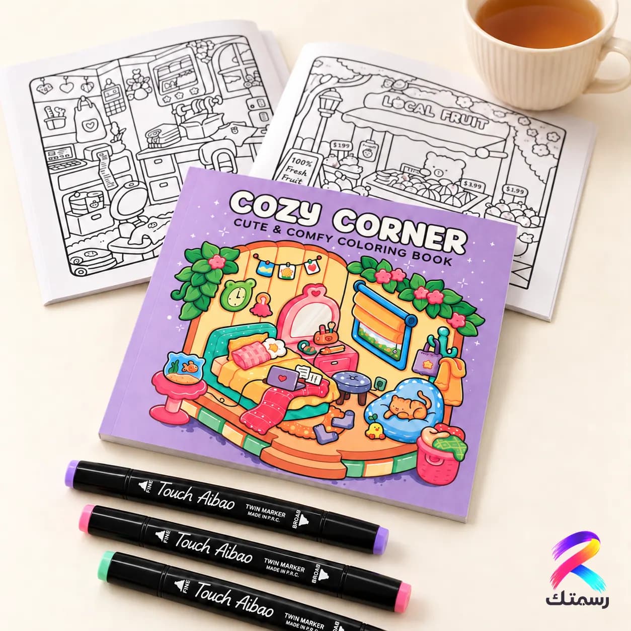 Cozy Corner Colouring Book